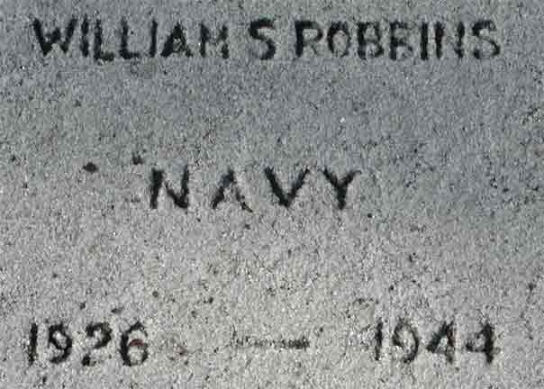 William S. Robbins marker, Haddon Heights War Memorial
