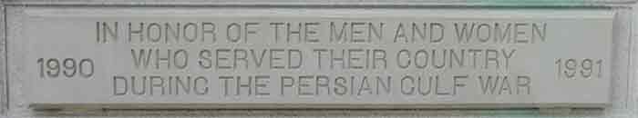 Haddon Heights, N.J. War Memorial — names panel