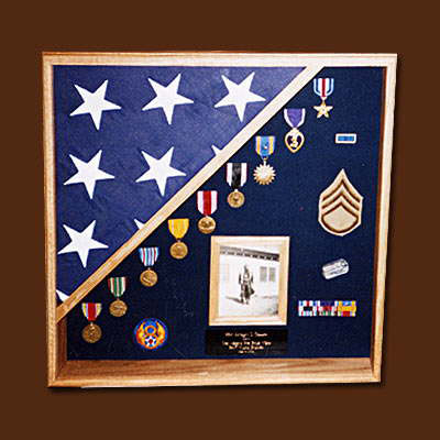 Richard L. Thayer memorial shadowbox