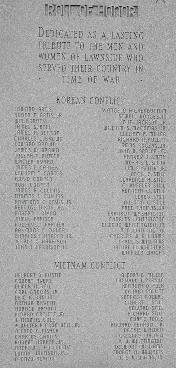 Lawnside, N.J. War Memorial