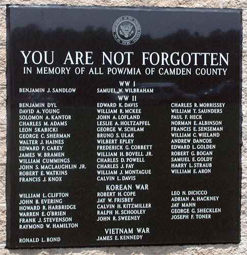 Camden County POW/MIA Memorial — You Are Not Forgotten