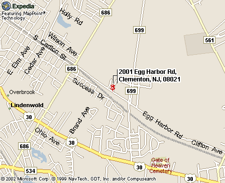 Map of Lindenwold, N.J.