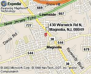 Map of Magnolia, N.J.