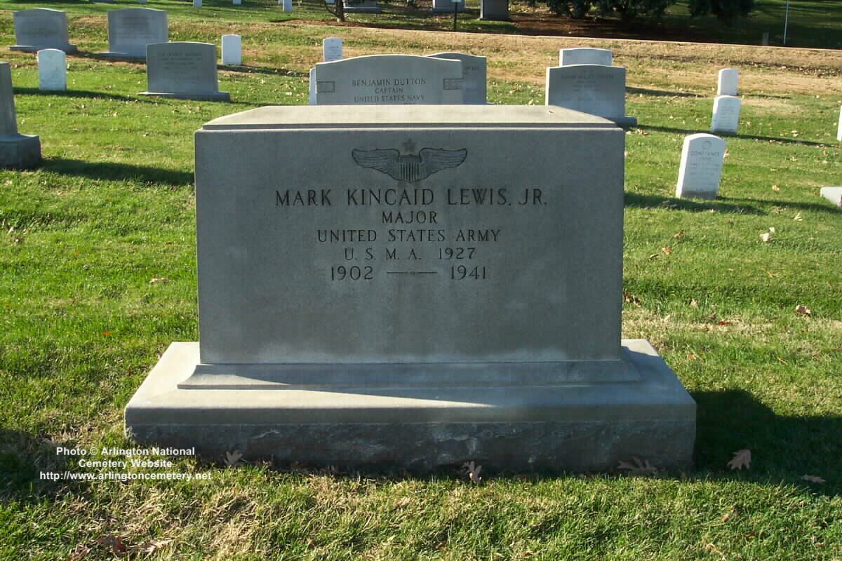 Grave marker of Mark K. Lewis, Arlington National Cemetery