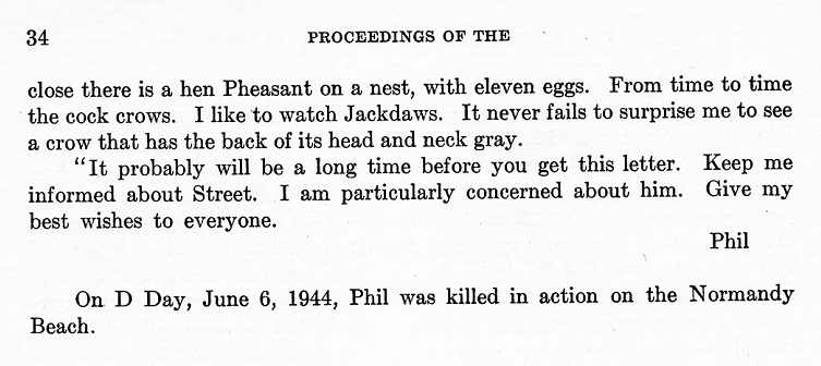 Excerpts from letters of Philip C. Walton to Robert L. Haines, page 7