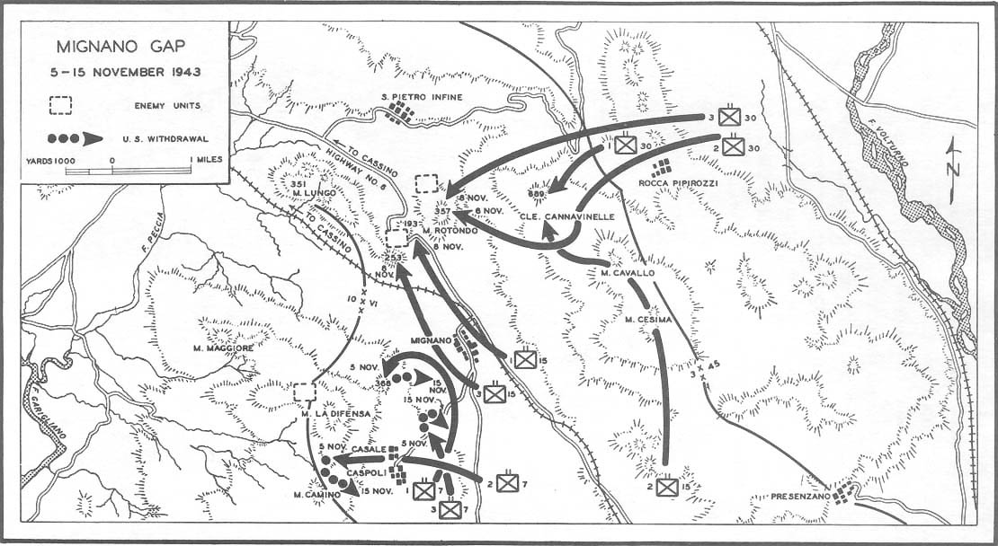 Map No. 27: Mignano Gap, 5-15 November 1943