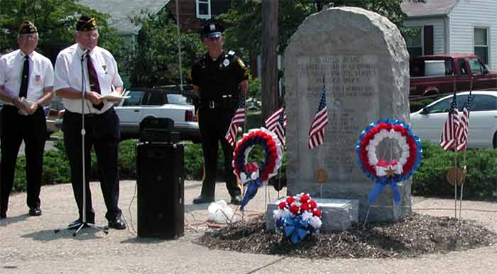 Mount Ephraim Korean War Memorial dedication, July 27, 2003