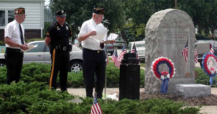 Mount Ephraim Korean War Memorial dedication, July 27, 2003
