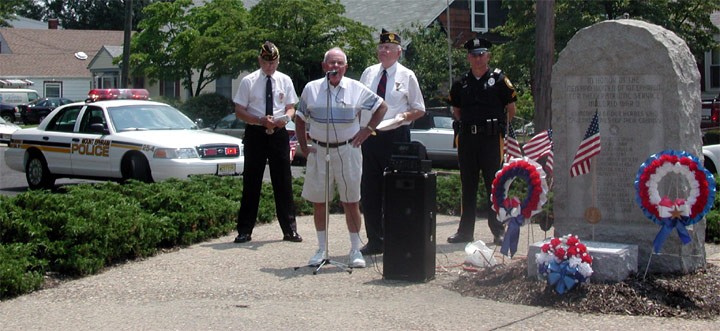 Mount Ephraim Korean War Memorial dedication, July 27, 2003