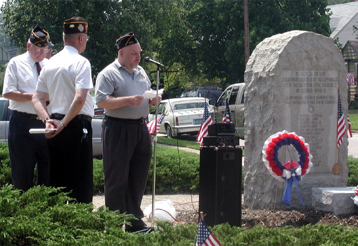 Mount Ephraim Korean War Memorial dedication, July 27, 2003