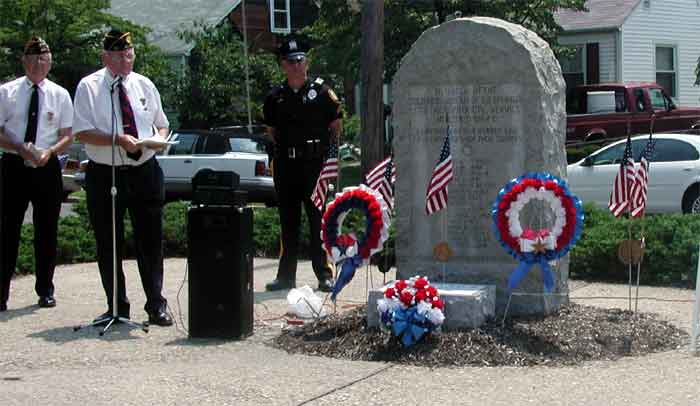 Mount Ephraim Korean War Memorial dedication, July 27, 2003