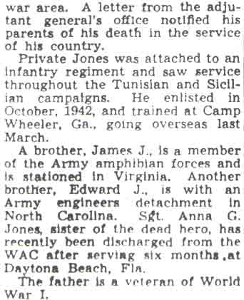 Newspaper: Oaklyn Man Slain on African Front (continued)