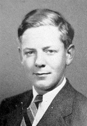 William E. Aron, 1941 high school yearbook photo