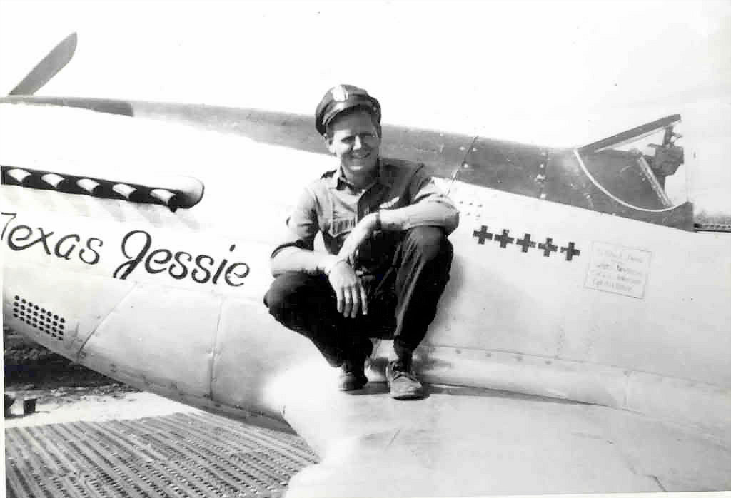 P-51 Mustang 'Texas Jessie,' aircraft of First Lieutenant William E. Aron, 318th Fighter Squadron