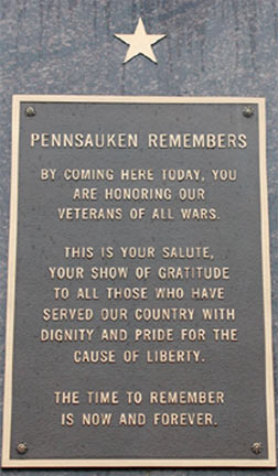 Pennsauken Westfield Avenue War Memorial