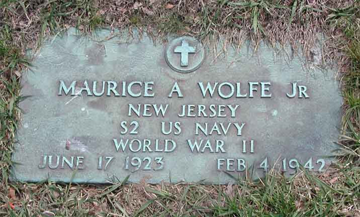 Maurice A. Wolfe Jr., U.S. Navy
