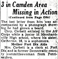 Camden Courier-Post — 3 In Camden Area Missing In Action (part 3)
