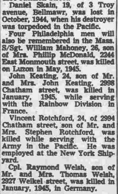 Camden Courier-Post, March 1, 1946 — Mass To Be Sung For 12 Dead Heroes (part 4)