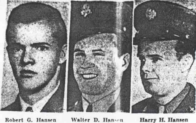 Robert G. Hansen, Walter D. Hansen, Harry H. Hansen