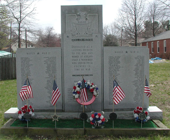 Voorhees Ashland-Osage-Woodcrest War Memorial
