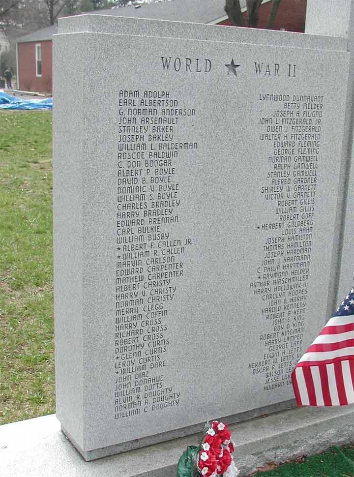 Voorhees Ashland-Osage-Woodcrest War Memorial