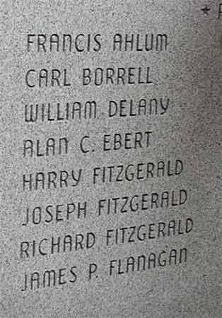 Voorhees Ashland-Osage-Woodcrest War Memorial, detail