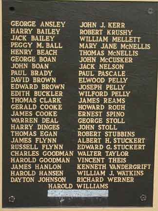 Voorhees Kirkwood WW2 War Memorial
