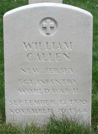 William Callen, Sergeant, U.S. Army