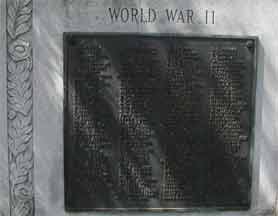 Waterford Township War Memorial, detail