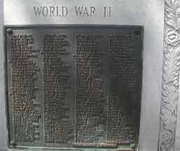 Waterford Township War Memorial, detail