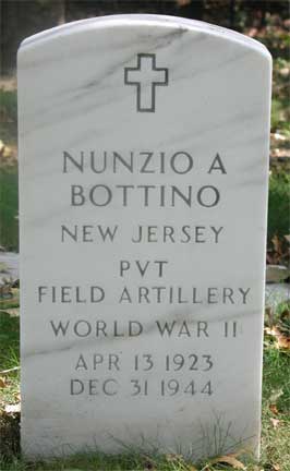 Grave of Nunzio A. Bottino, Beverly National Cemetery
