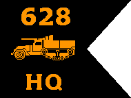 Guidon, Headquarters Company, 628th Tank Destroyer Battalion