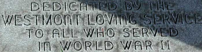 Westmont, NJ War Memorial panorama