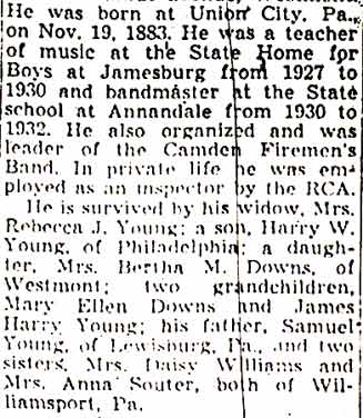 Camden Courier-Post, June 19, 1944 — VFW Military Rites to Honor J. L. Young (part 2)