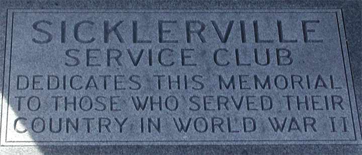 Winslow Township War Memorial, detail