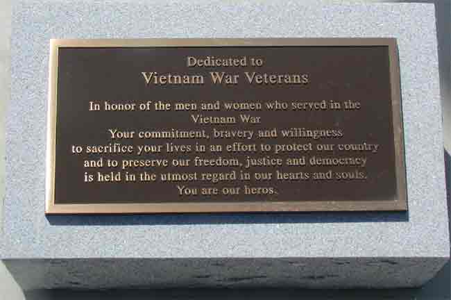 Winslow Township War Memorial, detail