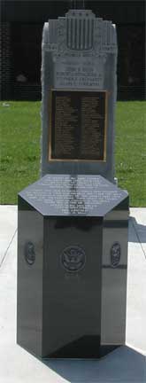 Winslow Township War Memorial, detail