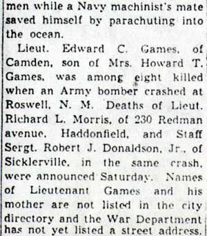 Plane Crashes Kill 2 More From Area (continued)