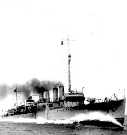 USS Barry (DD-248) flush deck destroyer