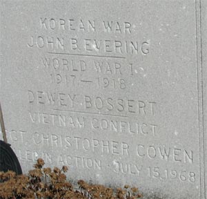 Woodlynne War Memorial, detail