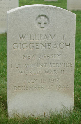 William J. Giggenbach, First Lieutenant, U.S. Army