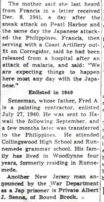 Mother's Faith Rewarded; Son Held Prisoner, Camden Courier-Post, June 3, 1944, part 2