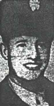 Private Edward J. Weeks, World War II memorial portrait, Woodlynne