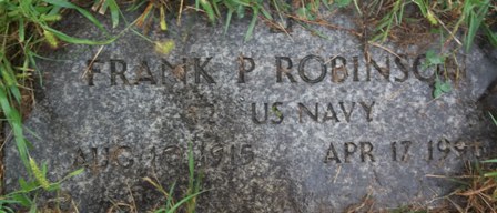 Frank P. Robinson marker, New Camden Cemetery