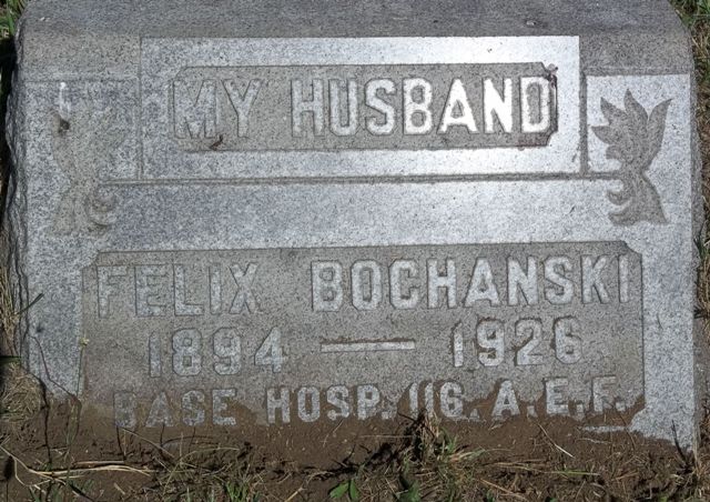 Felix Bochanski marker, New Camden Cemetery