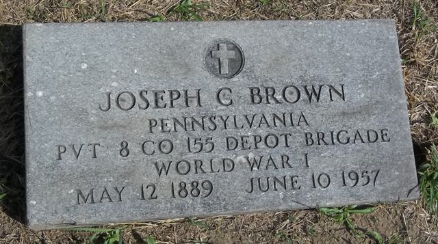 Joseph G. Brown marker, New Camden Cemetery