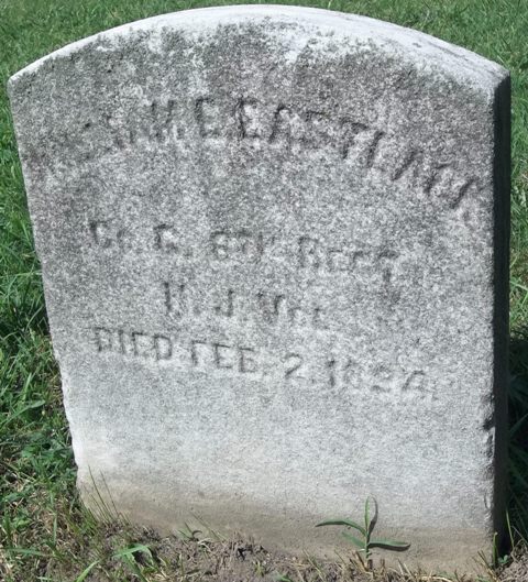 William E. Eastlack marker, New Camden Cemetery