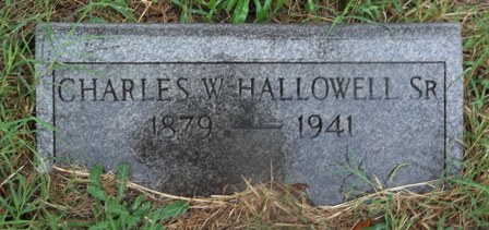 Charles W. Hallowell Sr. marker, New Camden Cemetery