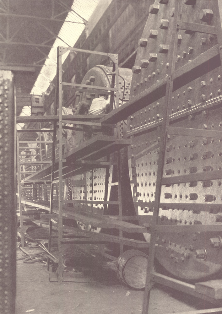 Battery of Scotch boilers under construction for passenger liners, New York Shipbuilding Corporation, 1921