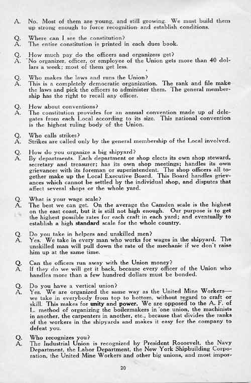 Book of Facts appendix page 20: Answers to Questions (continued)